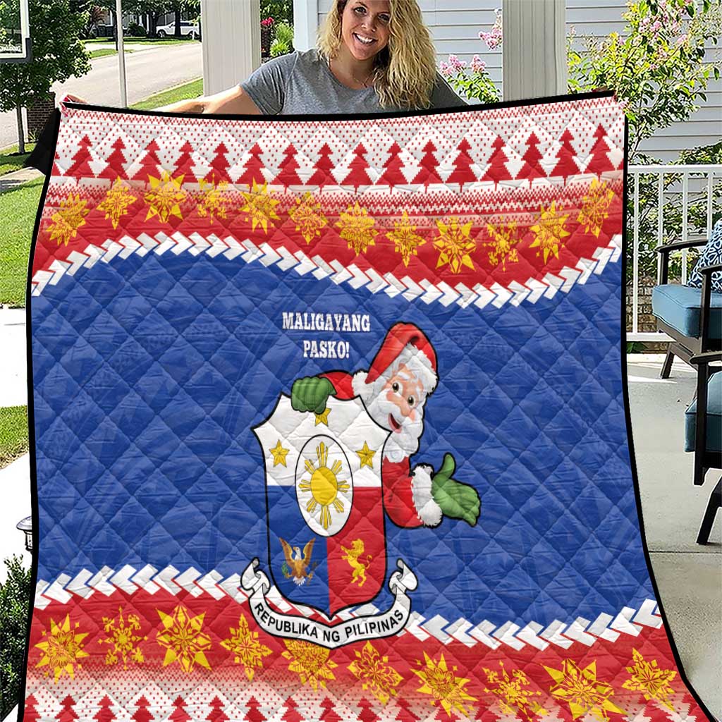 The Philippines Christmas Quilt Pilipinas Parol - Maligayang Pasko! LT14 Blue - Polynesian Pride