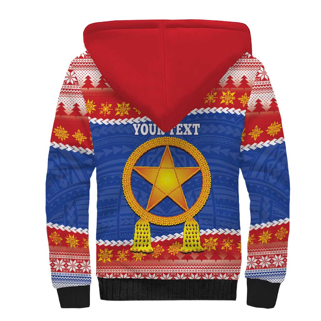 Personalized The Philippines Christmas Sherpa Hoodie Pilipinas Parol - Maligayang Pasko!