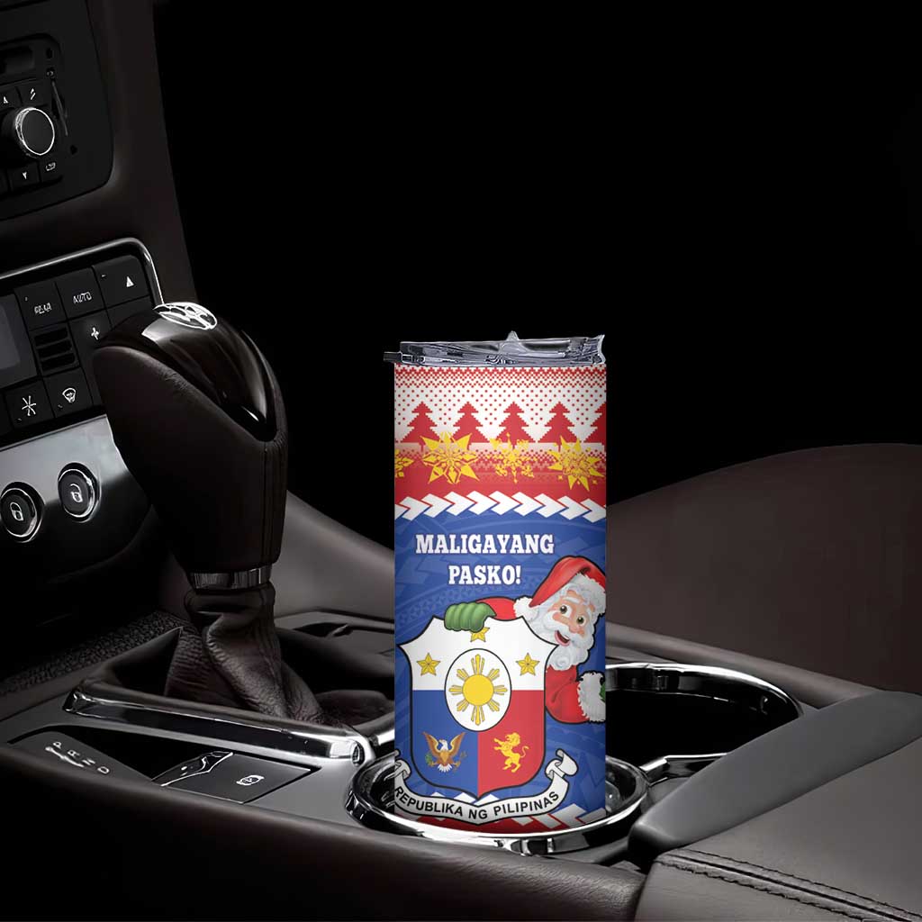 Personalized The Philippines Christmas Skinny Tumbler Pilipinas Parol - Maligayang Pasko!