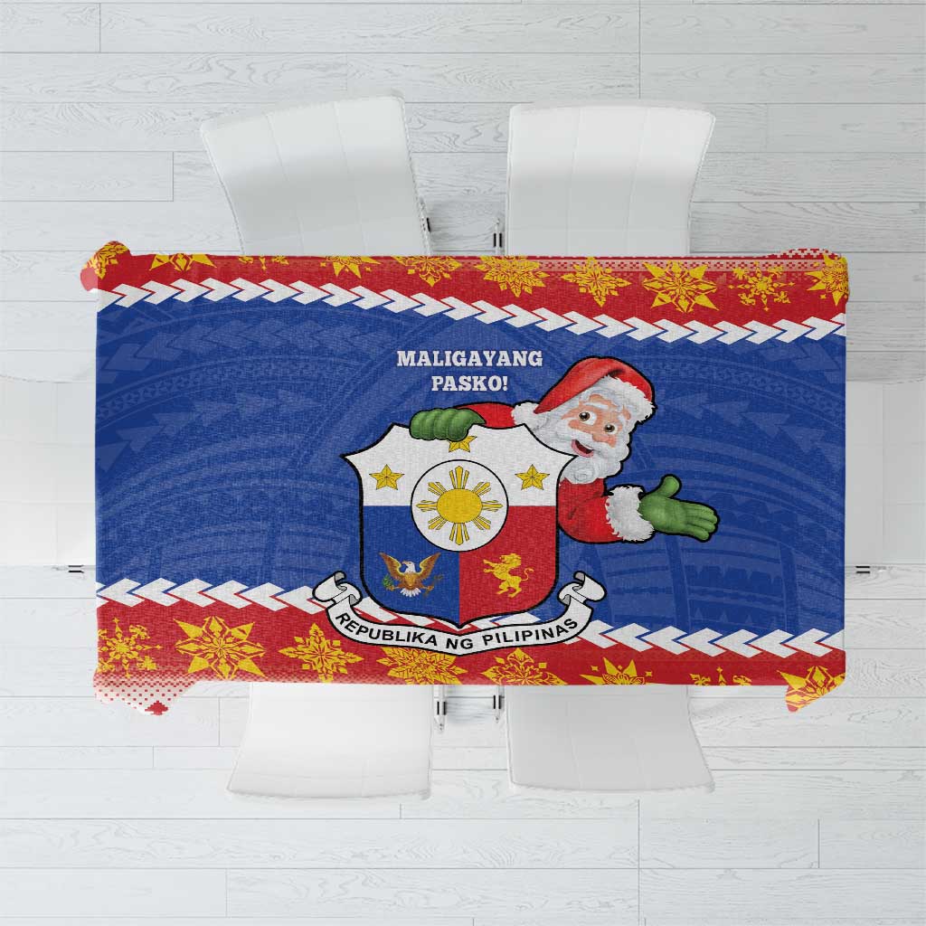 The Philippines Christmas Tablecloth Pilipinas Parol - Maligayang Pasko! LT14 Blue - Polynesian Pride