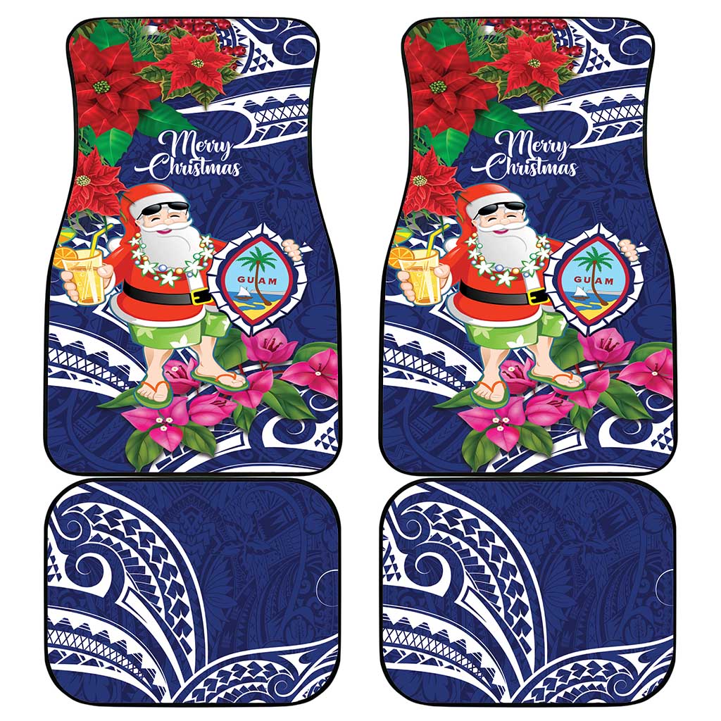 Guam Christmas Car Mats Poinsettia With Bougainvillea - Felis Pasgua!