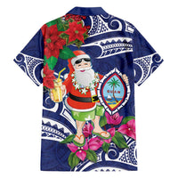 Guam Christmas Hawaiian Shirt Poinsettia With Bougainvillea - Felis Pasgua!