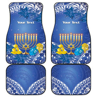 Hanukkah Jewish Festival Car Mats It's Lit - Polynesian Pattern