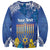 Personalised Hanukkah Jewish Festival Sweatshirt It's Lit - Polynesian Pattern