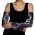 Purple Aotearoa Arm Sleeves Taniko Motifs With Paua Shell Kowhaiwhai - Polynesian Pride