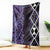 Purple Aotearoa Blanket Taniko Motifs With Paua Shell Kowhaiwhai