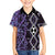 Purple Aotearoa Family Matching Summer Maxi Dress and Hawaiian Shirt Taniko Motifs With Paua Shell Kowhaiwhai