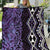 Purple Aotearoa Quilt Taniko Motifs With Paua Shell Kowhaiwhai