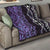 Purple Aotearoa Quilt Taniko Motifs With Paua Shell Kowhaiwhai