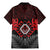 Aotearoa Kiwi Taniko Family Matching Mermaid Dress and Hawaiian Shirt Silver Fern With Maori Koru Pattern