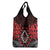Aotearoa Kiwi Taniko Grocery Bag Silver Fern With Maori Koru Pattern