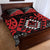 Aotearoa Kiwi Taniko Quilt Bed Set Silver Fern With Maori Koru Pattern