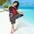 Aotearoa Kiwi Taniko Sarong Silver Fern With Maori Koru Pattern