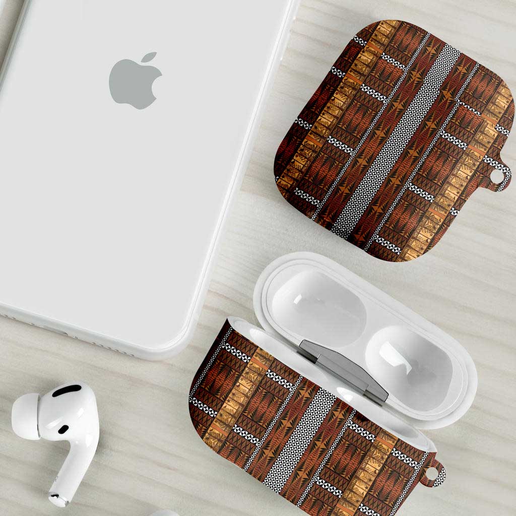 Malo e Lelei Tonga AirPods Case Tongan Ngatu Tapa Cloth - Polynesian Pride