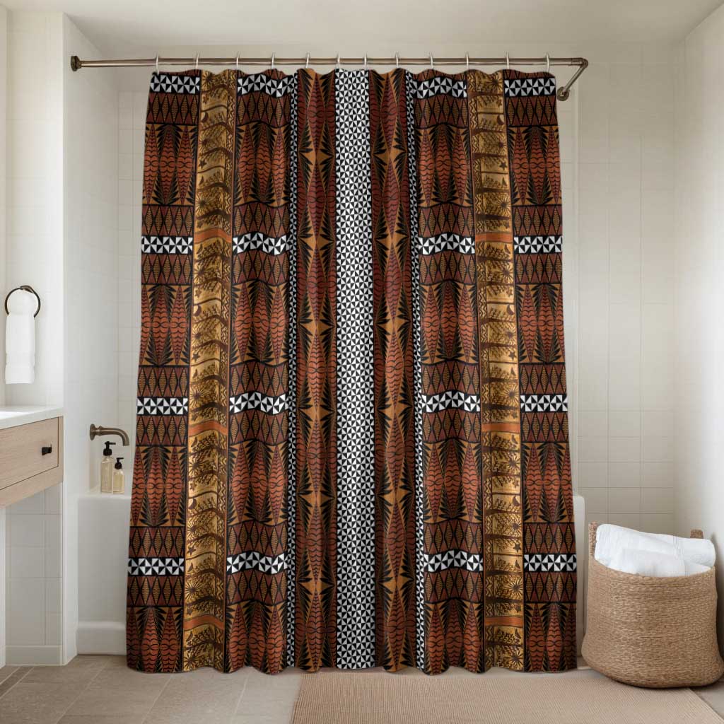 Malo e Lelei Tonga Bathroom Set Tongan Ngatu Tapa Cloth - Polynesian Pride