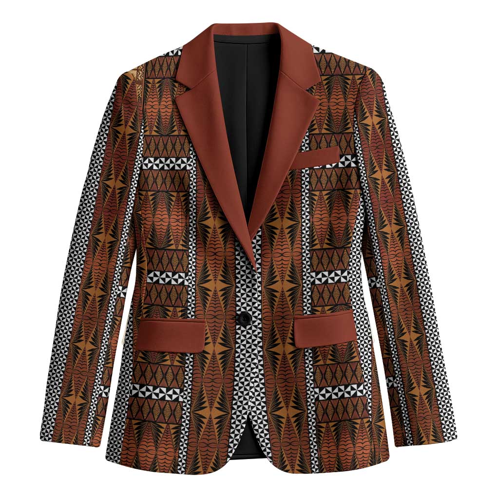 Malo e Lelei Tonga Blazer Tongan Ngatu Tapa Cloth - Polynesian Pride
