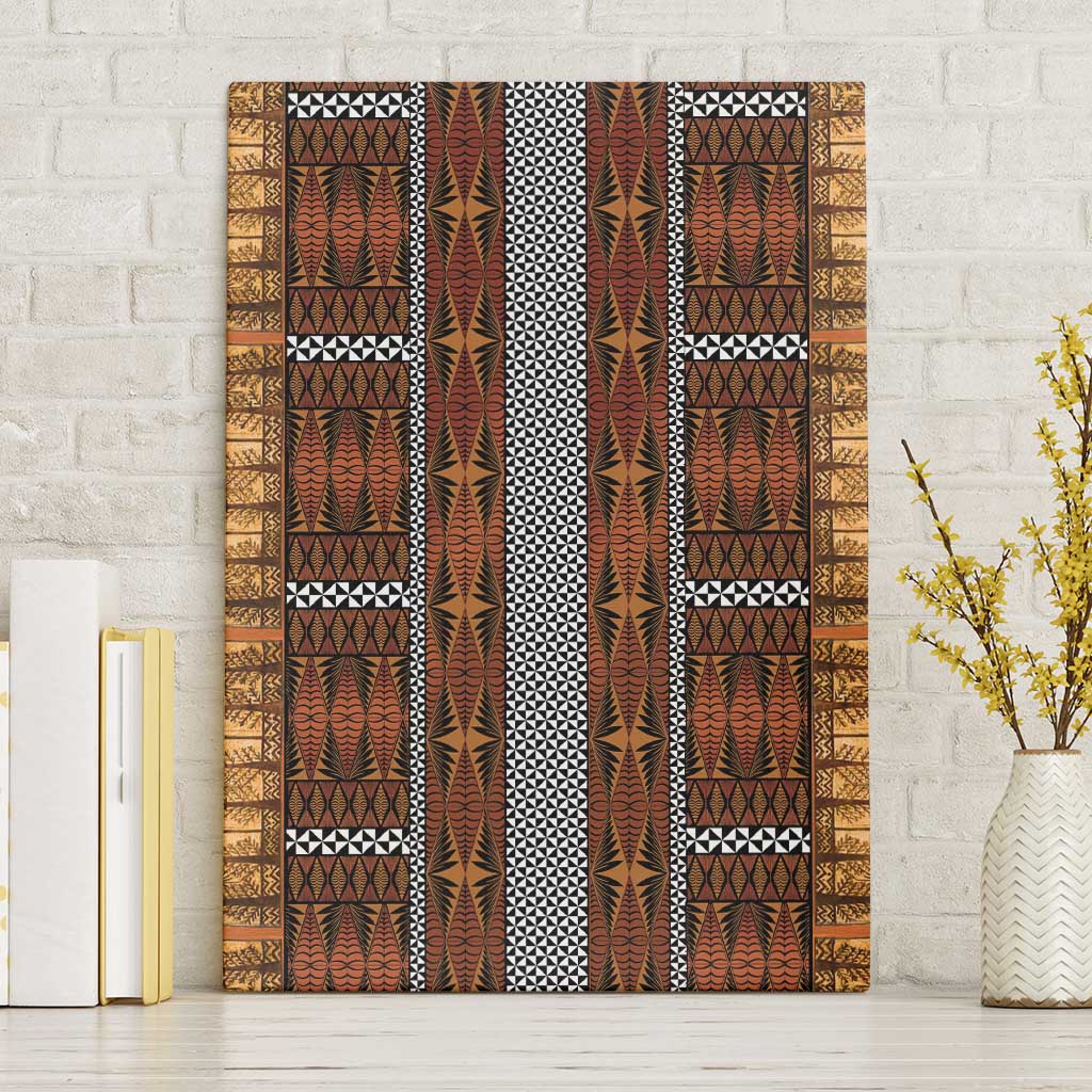 Malo e Lelei Tonga Canvas Wall Art Tongan Ngatu Tapa Cloth - Polynesian Pride