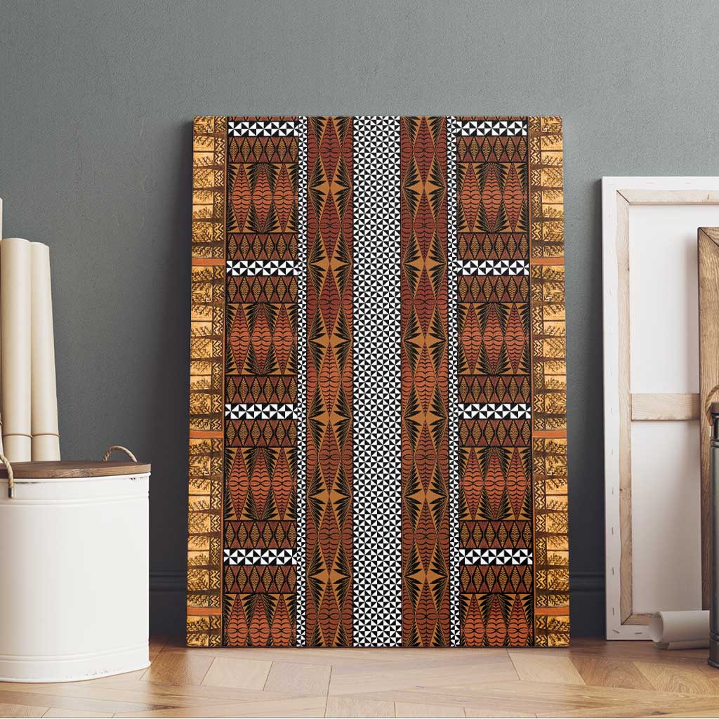 Malo e Lelei Tonga Canvas Wall Art Tongan Ngatu Tapa Cloth - Polynesian Pride