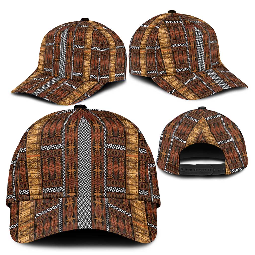 Malo e Lelei Tonga Classic Cap Tongan Ngatu Tapa Cloth - Polynesian Pride