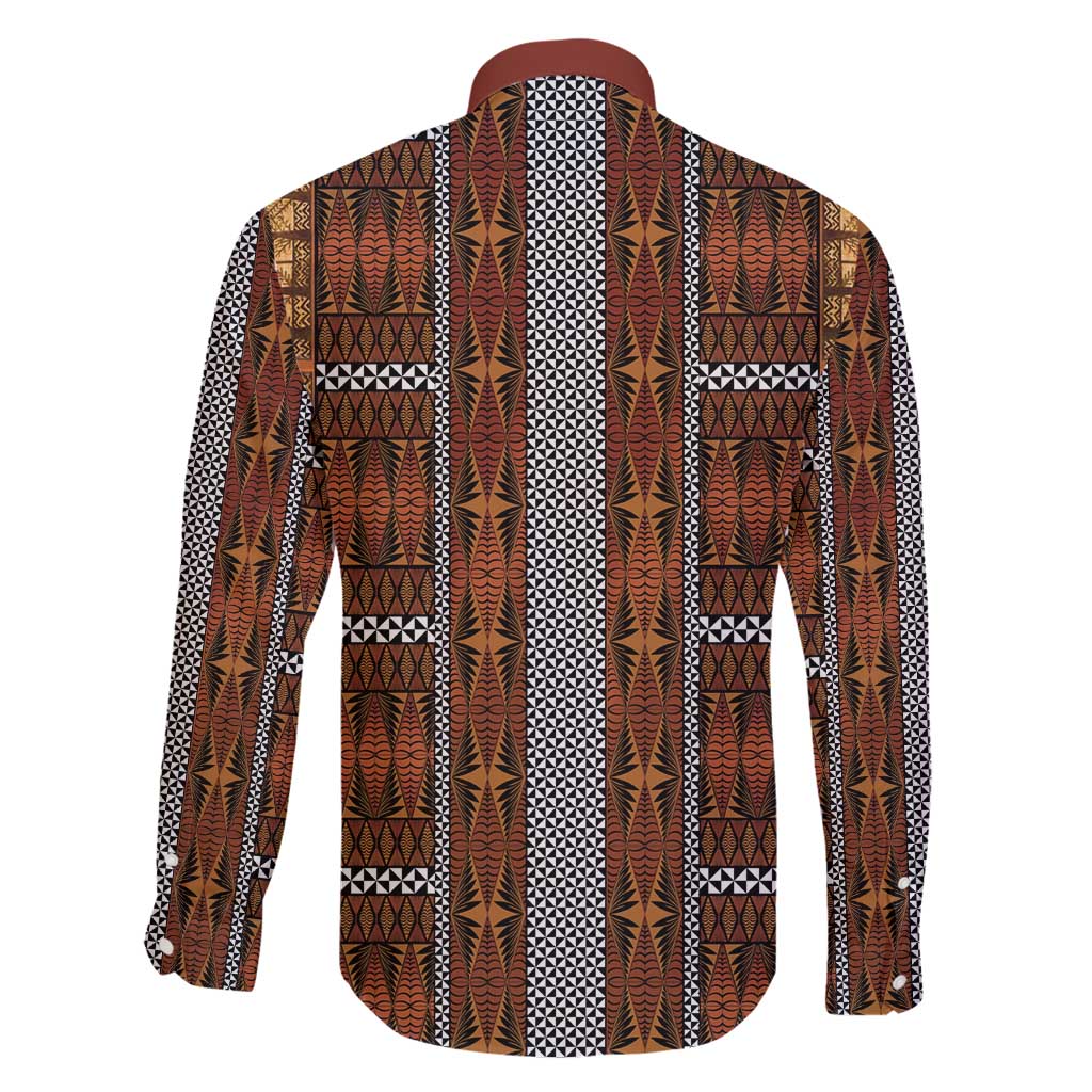 Malo e Lelei Tonga Family Matching Long Sleeve Bodycon Dress and Hawaiian Shirt Tongan Ngatu Tapa Cloth - Polynesian Pride