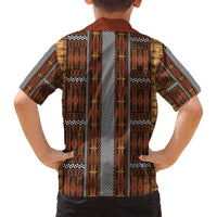 Malo e Lelei Tonga Family Matching Puletasi and Hawaiian Shirt Tongan Ngatu Tapa Cloth LT14 - Polynesian Pride
