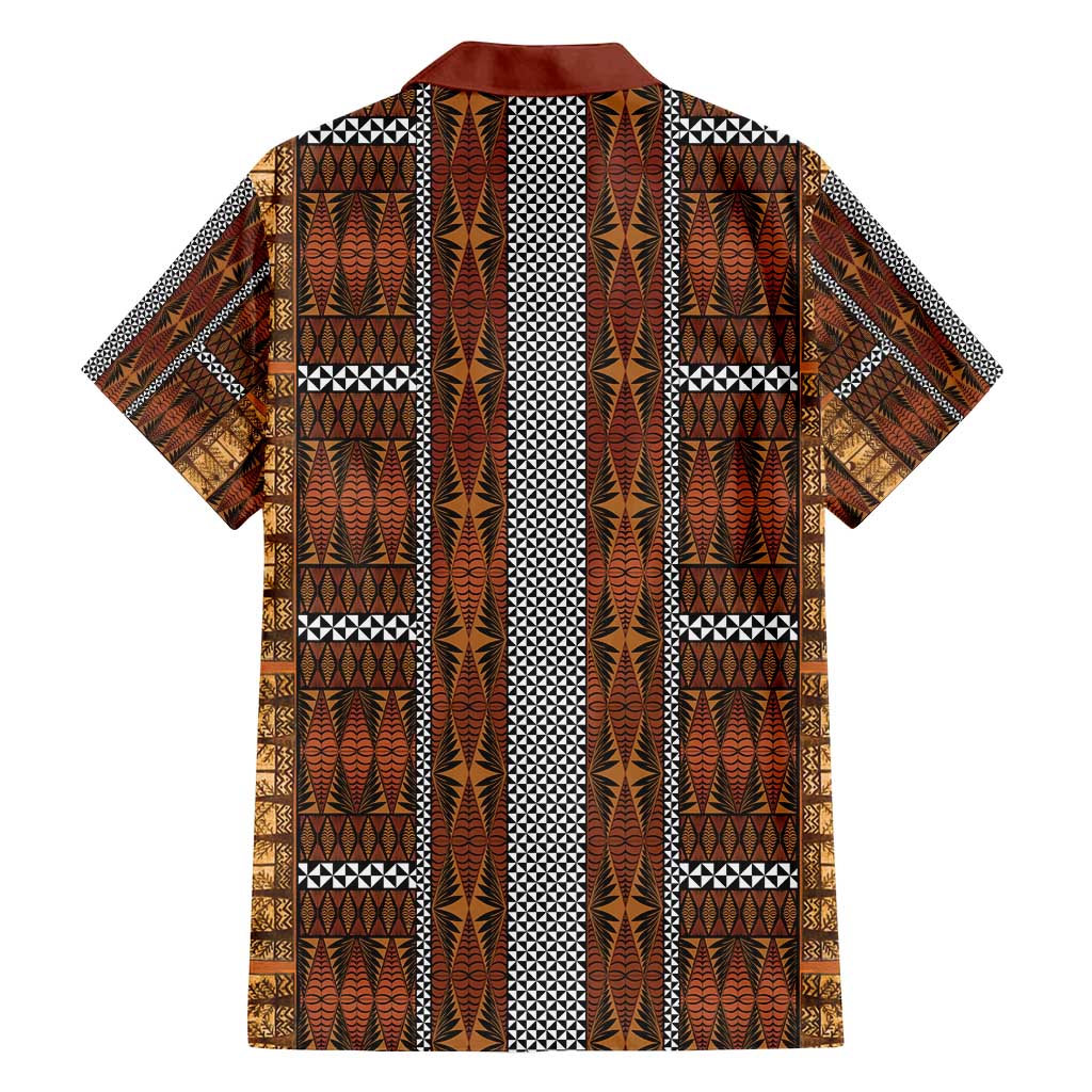 Malo e Lelei Tonga Family Matching Puletasi and Hawaiian Shirt Tongan Ngatu Tapa Cloth LT14 - Polynesian Pride