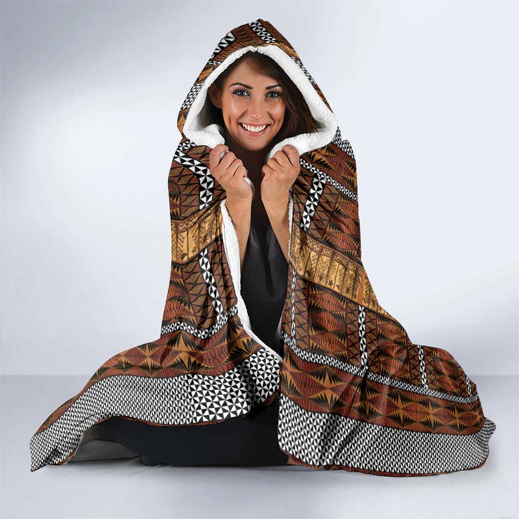 Malo e Lelei Tonga Hooded Blanket Tongan Ngatu Tapa Cloth - Polynesian Pride