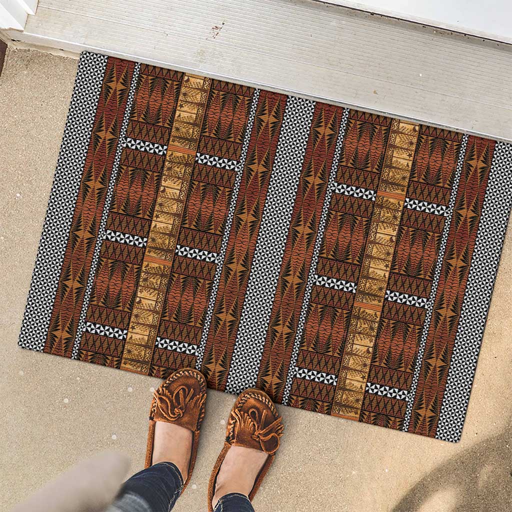 Malo e Lelei Tonga Rubber Doormat Tongan Ngatu Tapa Cloth - Polynesian Pride