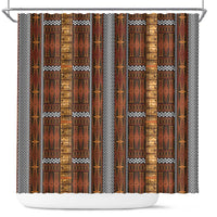 Malo e Lelei Tonga Shower Curtain Tongan Ngatu Tapa Cloth - Polynesian Pride