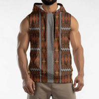 Malo e Lelei Tonga Sleeveless Hoodie Tongan Ngatu Tapa Cloth - Polynesian Pride