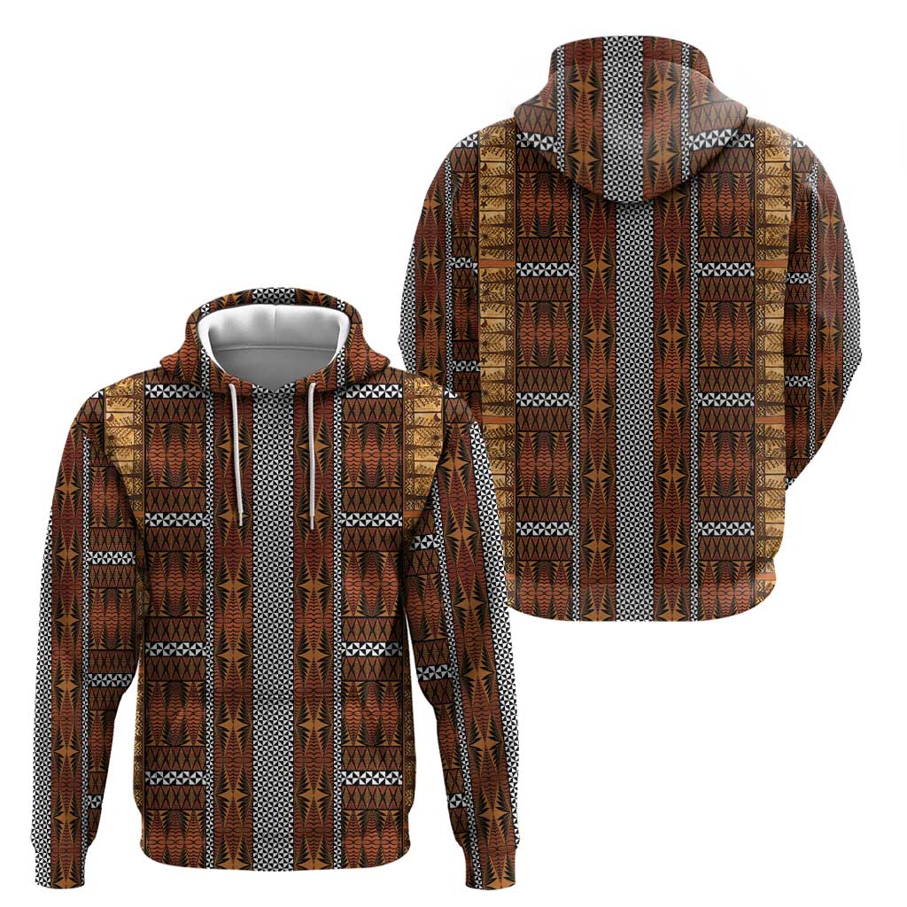 Malo e Lelei Tonga Zip Hoodie Tongan Ngatu Tapa Cloth - Polynesian Pride