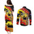 New Zealand And Australia ANZAC Day Couples Matching Puletasi and Long Sleeve Button Shirt Aboriginal Maori Starring Night Style LT14 - Polynesian Pride
