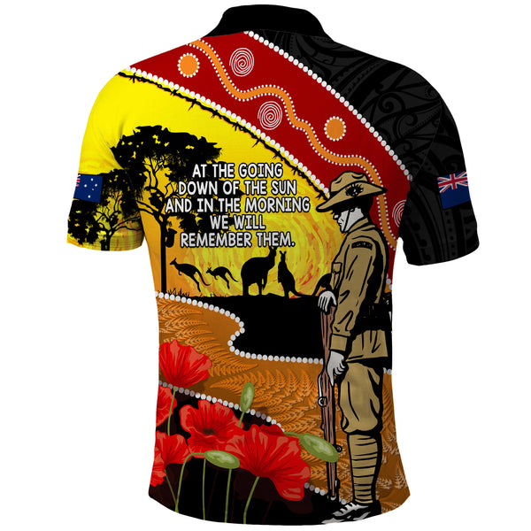 New Zealand Polo Shirt - Anzac Day Silver Ferns Kiwi Birds Style main image 0