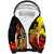 New Zealand And Australia ANZAC Day Sherpa Hoodie Aboriginal Maori Starring Night Style LT14 Unisex Gold - Polynesian Pride