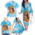 Aloha Hawaii Women's Day Family Matching Off Shoulder Long Sleeve Dress and Hawaiian Shirt Hula Girl With Ukulele Tropical Style LT14 - Polynesian Pride