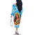 Aloha Hawaii Women's Day Family Matching Off Shoulder Long Sleeve Dress and Hawaiian Shirt Hula Girl With Ukulele Tropical Style LT14 - Polynesian Pride