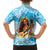 Aloha Hawaii Women's Day Family Matching Short Sleeve Bodycon Dress and Hawaiian Shirt Hula Girl With Ukulele Tropical Style LT14 - Polynesian Pride