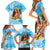 Aloha Hawaii Women's Day Family Matching Short Sleeve Bodycon Dress and Hawaiian Shirt Hula Girl With Ukulele Tropical Style LT14 - Polynesian Pride