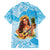 Aloha Hawaii Women's Day Family Matching Short Sleeve Bodycon Dress and Hawaiian Shirt Hula Girl With Ukulele Tropical Style LT14 - Polynesian Pride