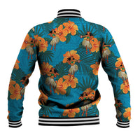 Hawaii Luau Party Baseball Jacket Dancing Girl Tropical Flowers LT14 - Polynesian Pride