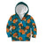 Hawaii Luau Party Kid Hoodie Dancing Girl Tropical Flowers LT14 Zip Hoodie Blue - Polynesian Pride