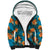 Hawaii Luau Party Sherpa Hoodie Dancing Girl Tropical Flowers LT14 Unisex Blue - Polynesian Pride