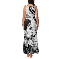 New Zealand Women's Day Family Matching Tank Maxi Dress and Hawaiian Shirt Aotearoa Kia Whakapumau Te Mana Wahine LT14 - Polynesian Pride