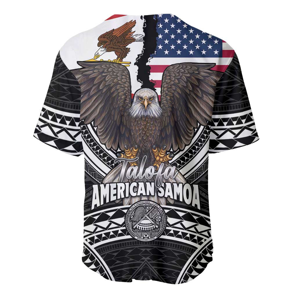 Talofa American Samoa Flag Day Baseball Jersey Bald Eagle Polynesian Tattoo