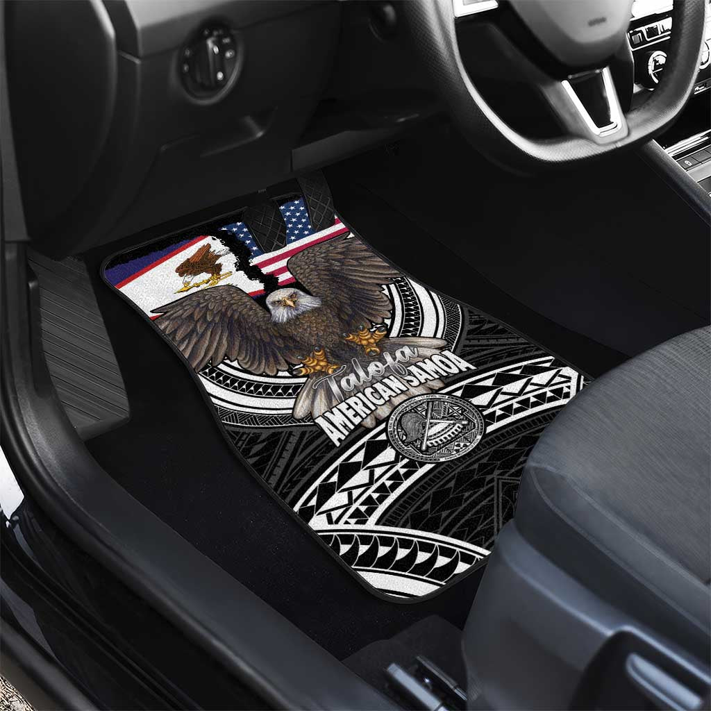 Talofa American Samoa Flag Day Car Mats Bald Eagle Polynesian Tattoo