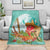 Hawaii Cinco de Mayo Blanket Chili Pepper Hula Girl Tropical Vibes