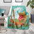 Hawaii Cinco de Mayo Blanket Chili Pepper Hula Girl Tropical Vibes