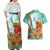 Hawaii Cinco de Mayo Couples Matching Off Shoulder Maxi Dress and Hawaiian Shirt Chili Pepper Hula Girl Tropical Vibes