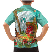 Hawaii Cinco de Mayo Family Matching Mermaid Dress and Hawaiian Shirt Chili Pepper Hula Girl Tropical Vibes