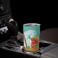 Hawaii Cinco de Mayo Tumbler Cup Chili Pepper Hula Girl Tropical Vibes